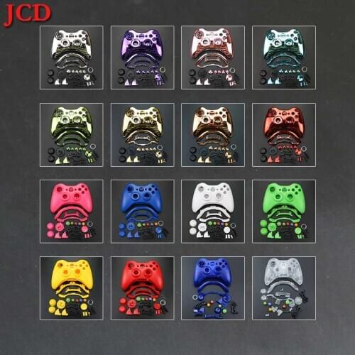 JCD For Xbox360 Wireless Game Controller Hard Case Gamepad Protective Shell Cover Full Set W/ Buttons Analog Stick For XBox 360
