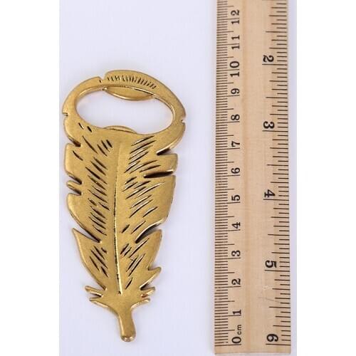 Fast shipping 100pcs/lot Wedding favors baby shower gift gold metal Peacock feather wine Bottle opener