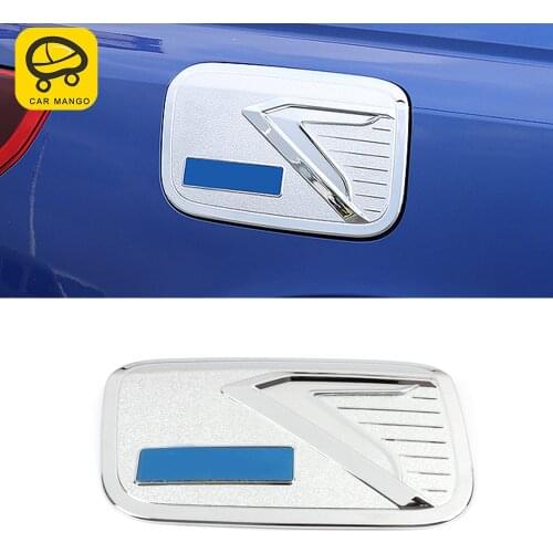 CarManGo Car Accessories Oil Gas Fuel Tank Cover Cap Pad Trim Sticker Frame Case Chrome Decoration for Audi Q3 F3 2018-2021