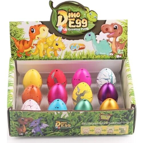 12 Dinosaur Wholesale Dinosaur Hatching Childrens New Strange Toy Exquisite Gift Box Small Mixed Color