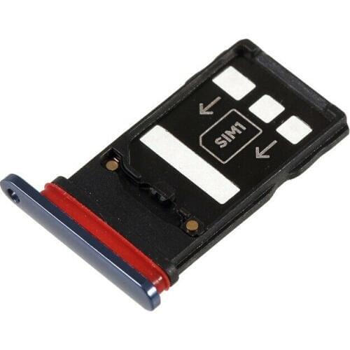 For Huawei Mate 20 X Silver/Blue Color Dual SIM Card Tray Holder