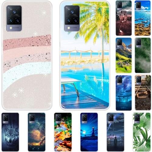 For VIVO V21 Case Luxury Silicone TPU Soft Cover Phone Case For VIVO V21 VIVO V 21 Shockproof Cute Case Bumper Fundas Coque Capa
