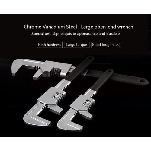 Hot Sale Weelee 9"11"15" Adjustable Spanner Universal Wrench Pipe Wrench Tool Car Repair Tools Multi-Function Flexible Spanner