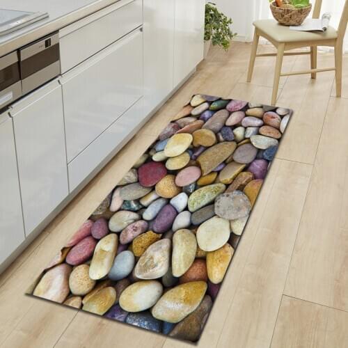Stone Kitchen Mat Home Entrance/Hallway Doormat Anti-Slip Bathroom Carpet Absorb Water Kitchen Carpet long Rug alfombra