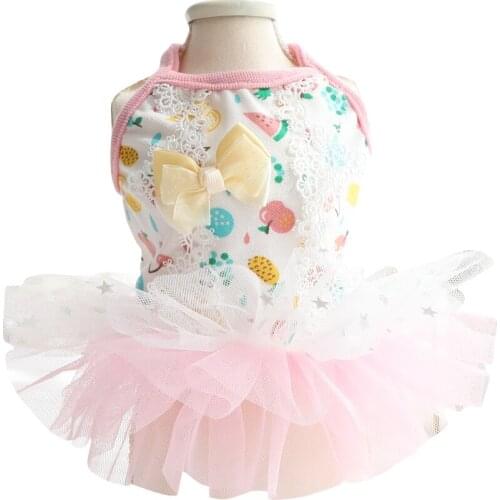 Cat Dog Tutu Dress Summer Dog Clothes Dresses Puppy Small Dog Costumes Princess Apparel Yorkshire Pomeranian Poodle Pet Products