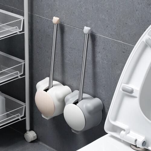 Creative Wall Mounted Toilet Brush Set Toilet Household Toilet Cleaning Brush Simple No Dead Corner Toilet Brush Sanitaizer