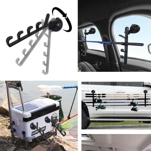 Strong Suction Cup Fishing Rod Racks Fishing Rod Holders for Car/Truck/SUV- 2/PK