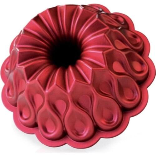Lisa Deren Casting Granite Cake Mould Burgundy patterned fireproof non-stick easy clean cake mould oven cake mould cake material