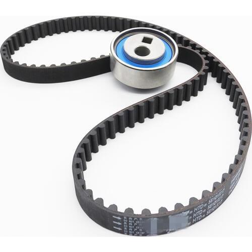 2PCS/SET timing belt Tensioner wheel set for peugeot 206 1.4 8v engine toothed belt,timing tensioner set