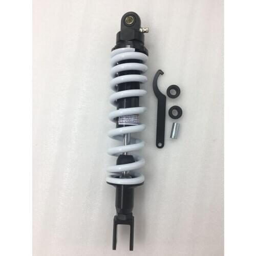 New 380mm400mm 430mm 1pcs 900lbs Rear Shock Absorber 12mm Spring Shock Suspension for ATV DIRT BICYCLE PIT TRACK Black + White