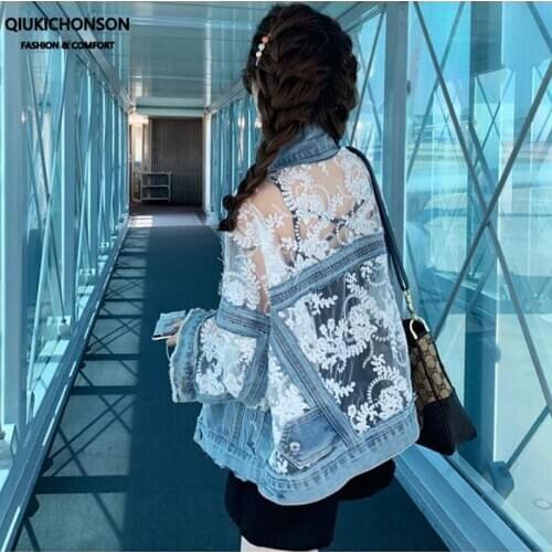 Женские джинсовые куртки Qiukichonson China At AliExpress