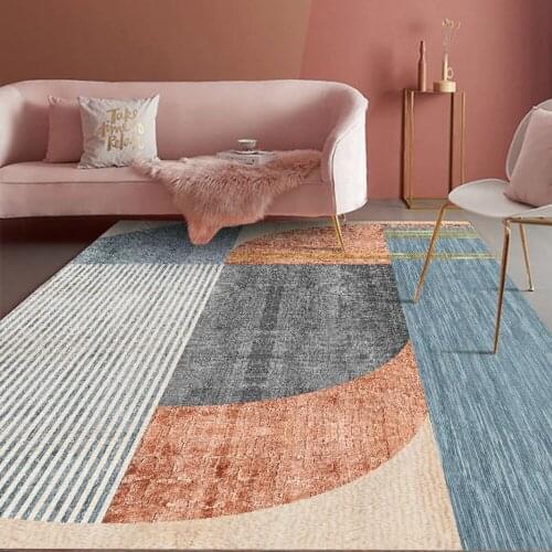 Luxury Geometric Abstract Rug Floor Mat Living Room Bedroom Carpet Hot Sale Nordic Modern Light Minimalist Home Decor Carpet Ins