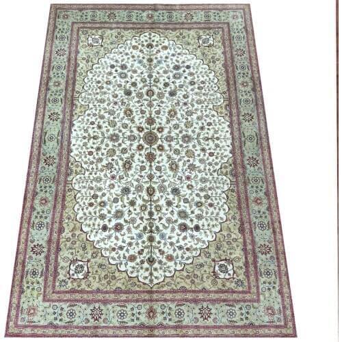 Seeykeep™ 5x8 silk handknotted oriented persian rug-SK3036096
