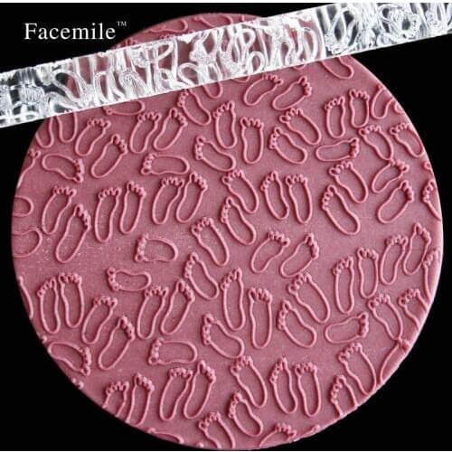 New Design Embossing Rolling Pins Sugar Craft Tool Fondant Gift Decoration Moon Star Shape Pastry Tool Kitchen Accessories 51028