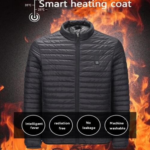 Men Women Outdoor USB Infrared Heating Vest Jacket Winter Flexible Electric Thermal Clothing Waistcoat For Sports Hiking Jacket