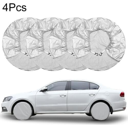 4pcs Universal Car SUV Tire Cover Case Waterproof Sun UV Proof Tire Wheel Bag Protectors 24"-26"/27‘’-29"/30‘’-32"/36‘’-39"