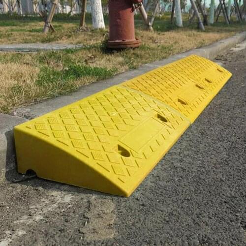 50X27X11cm Portable Lightweight Curb Ramps Heavy Duty Plastic Threshold Ramp Mat Pad FOR Car Trailer Truck Bike Motorcycle