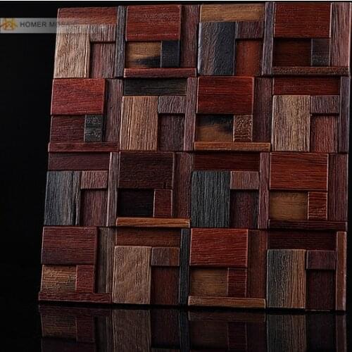 Shipping free!! Natural wood mosaic tile , kitchen backsplash tiles bathroom shower wall decor unique style business bar decor