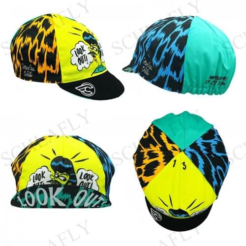 Colors Cycling Caps Look Out Retro Classical Cycling Caps Green Cycling Hat Yellow Caps Schlafly