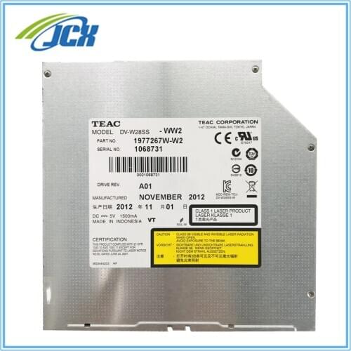 TEAC DV-W28SS DVD SuperDrive Super Multi 8X DVDRW Rewriter 24X CD-RW Burner Slot-in SATA Drive