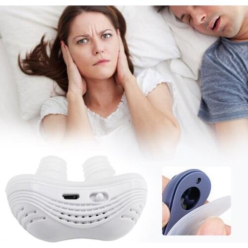 Electric Anti Snoring Prevention Electronic Device Sleep Stop Snore Aid Stopper