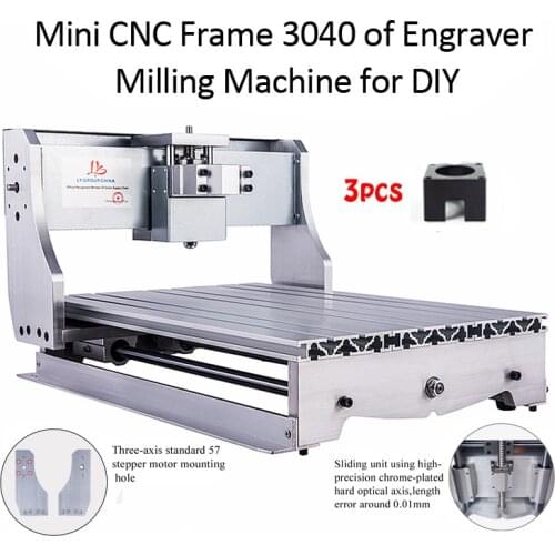 Wood cnc router 3040Z mill frame aluminum table alloy engraving machine part for DIY 3040 3axis