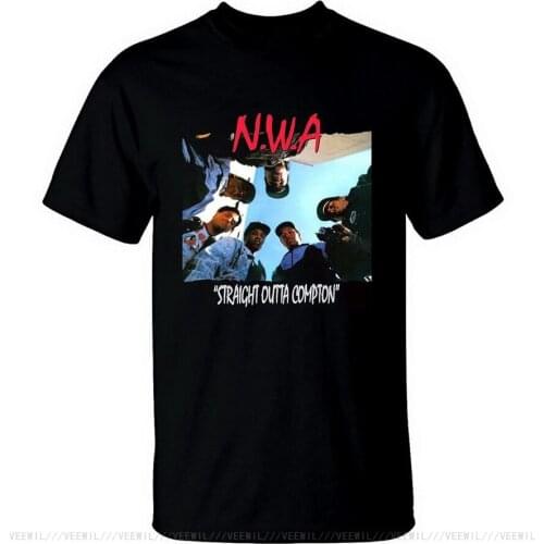 NWA T Shirt Straight Outta Compton American Rap Hip Hop Men T-Shirt New MenS Fashion Short Sleeve T Shirt Birthday Gift