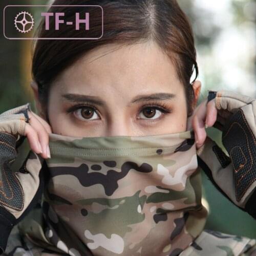 Python Pattern Camouflage Sporty Quick-drying Bib Outdoor Riding Turban Tactical Bib Sand-proof Headgear