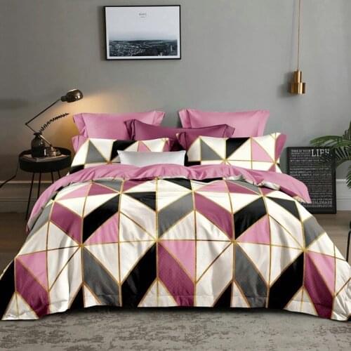 Geometry Comforter Bedding Set Luxury With Pillowcase Nordic Style Queen King Size Bed Quilts Home Duvet Cover Set Bed Linens