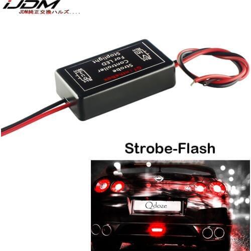 IJDM 12V-24V GS-100A Flash Strobe Module Controller Box For Car Truck Motorcycle Brake Stop Light and Additional Brake Lights