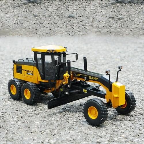 Diecast 1:35 Sany Heavy Industry SMG200 Motor Grader Model Car Collection Souvenir Ornaments Display Vehicle Toys Gift