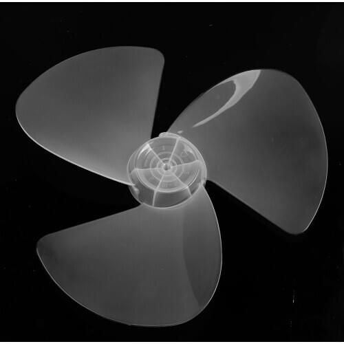 16 Inch Household Plastic Fan Blades Three Leaves with Fan Nut Standing Pedestal Fan Table Fanner General Accessories