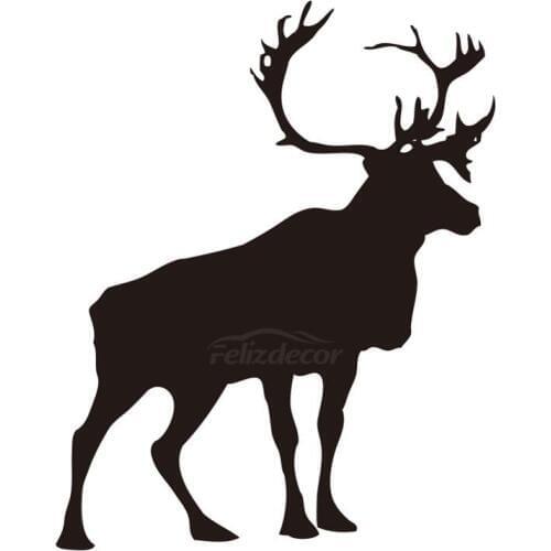 Elk Standing Vinyl Car Stickers Art Decal Waterproof Removable Car Stickers Trunk Decor Removable ZP0626