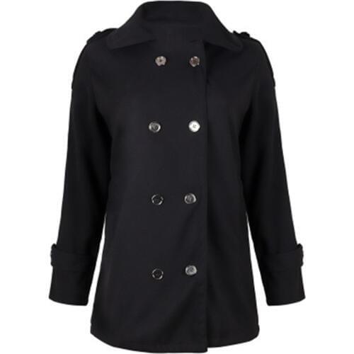 NORA TWIPS New Jacket Coat 2018 Fashion Autumn Basic Black Jackets Women Winter Solid Slim Cothing Coats For Women A3