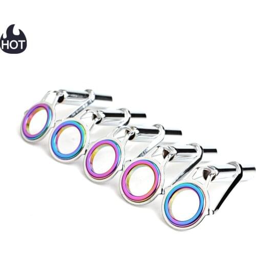 New 5PCS/lot Stainless Steel Fishing Rod Top Guide Tip Repair Kit DIY Eye Rings Fishing Tackle Shop 2.5mm-5.5mm