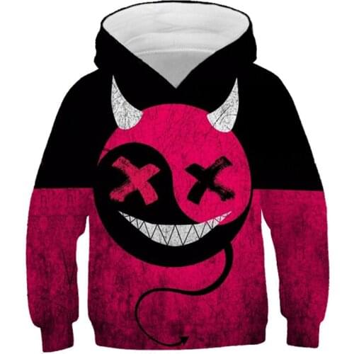 New Graffiti-Art Streetwear 3D Printed Hoodies cartoon Wacky Expressions xoxo Pattern Boy Girls Hip-hop Hooded Casual Sweatshirt