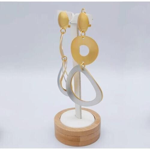 New Style Gold Plated Hoop Earrings For Women Ladies Women Pendants Necklaces Small Stud Earrings Jewellery Sets Accessori