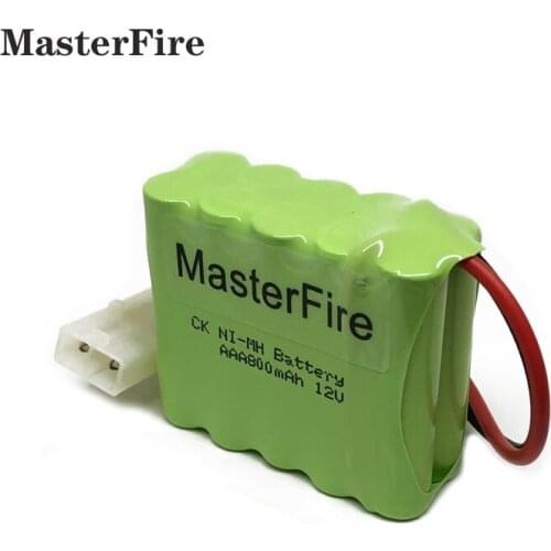 MasterFire Original Ni-MH 12V 800mAh AAA NiMH Battery Rechargeable Batteries Pack With Plugs For Remote Control Car