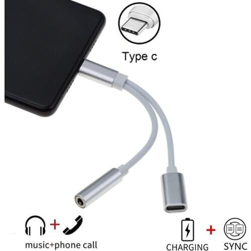 USB Type-C To 3.5mm Jack AUX Headphone Audio Splitter Converter Adapter Cable For Leeco Le Max 2/Pro 3 S3 For Xiaomi Mi 6 6x