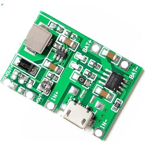 3.7V 4.2V Lithium Li-ion 18650 Battery Charger Board DC-DC Step Up Boost Lithium Battery Charging Step-Up Board Module