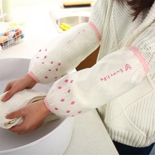 Simple Waterproof Arm Oversleeve Cute Sleeve For Household Use Antifouling Home Cleaning Kitchen Oversleeve Long Arm Sleeves