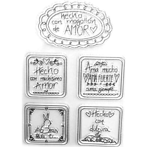 Rabbit Silicone Clear Seal Stamp DIY Scrapbooking Embossing Photo Album Decorative Paper Card Craft Art Handmade Gift