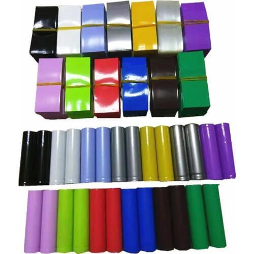 20pcs/lot Lithium Battery Packaging Shrink Film 18650 Special Heat Shrinkable Casing Skin Pvc