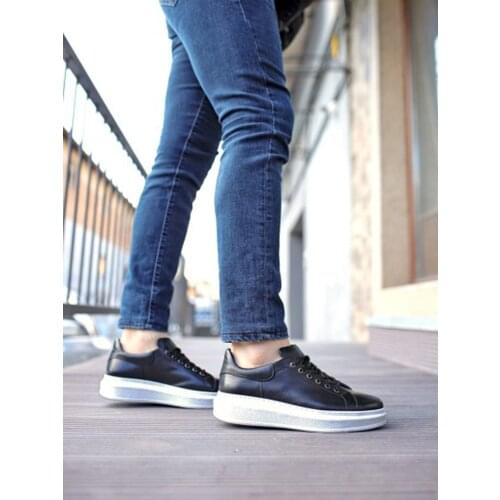 Tezcan Hakiki Deri 7660 Siyah Deri Erkek Spor Ayakkabı Yeni Sezon Yazlık Tüm Kıyafetlere Uygun İndirimli Fiyat Hızlı KargoTeslim