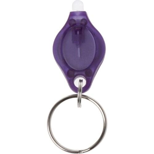 UV Mini LED Flashlight Keychain Torch Light Lamp Id Currency Passports Detector