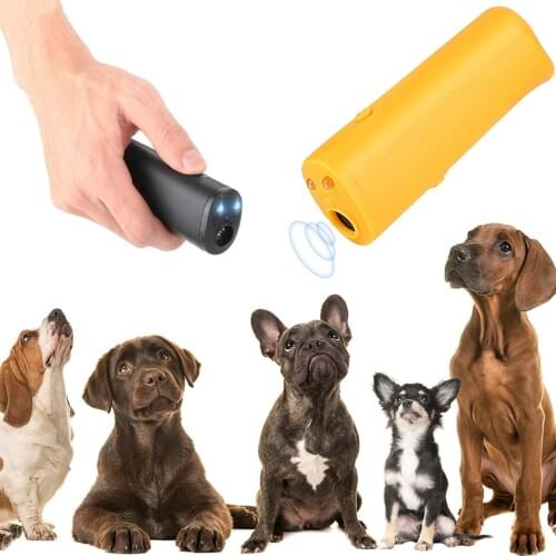 New 3 in 1 LED Anti Barking Stop Bark Ultrasonic Pet Dog Repellent Training Device Trainer Banish Training Without Battery