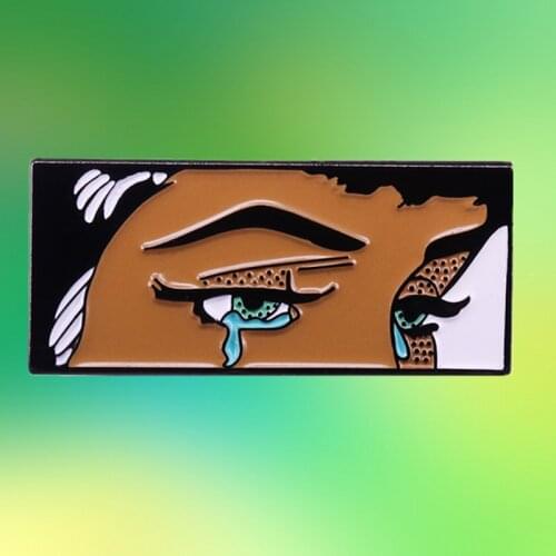 Do not Cry Baby Side Crying Comic Girl emotions woman romance Pop enamel pin brooch