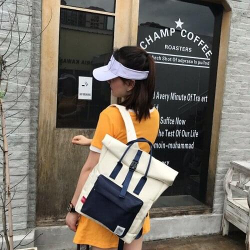 Color Matching Personality Female Backpack New Street Fresh Student Backpack Large Capacity Outdoor Backpack Backpacks for Women