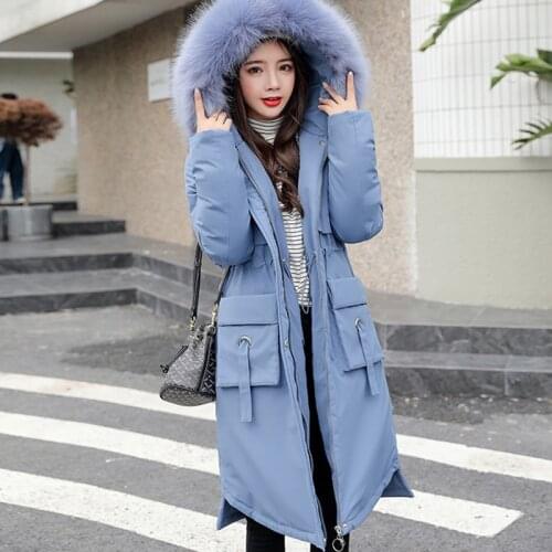 Maternity Winter Coat Long Windbreaker Thick Women Pregnant Warm Outwear Hoodie Parkas Plus Size Maternity Fur Collar Down Coat