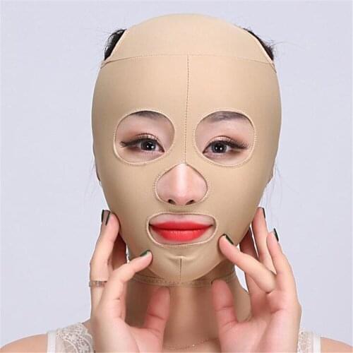 1pc Elastic Face Slimming Bandage V Line Face Shaper Women Chin Cheek Lift Up Belt Facial Anti Wrinkle Strap Face Care Tools